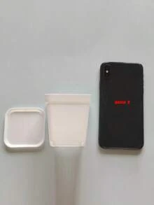 10/20 piezas Macetas cuadradas pequeñas de colores para suculentas con bandeja, macetas de plástico para contenedores de crecimiento de plantas, adecuadas para el hogar, jardín, balcón y oficina - Multicolor - Ver 18