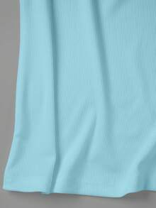 Manfinity Dauomo Camiseta de tirantes ajustada de unicolor para hombres, versátil para el verano - Rosa - Ver 8