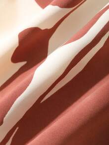 DAZY Floral Pattern Loose 3/4 Sleeve Dress, Spring Outfit, Women Sleepwear Dress - White - View 7