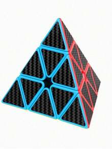 MINKOJA 1 Stück Geschwindigkeits-Zauberwürfel mit Kohlefaser-Aufklebern 2x2, 3x3, Pyramide, speziell geformter Zauberwürfel, glatte Drehung, matte Textur, Kinder-Denkspielwürfel, geeignet für Wettbewerbe, Kindergeschenke - Verschiedenfarbig - Übersicht 17