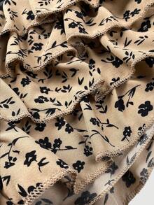 Pantalones cortos con volantes con estampado de leopardo lindo para bebé niña, versátiles para el verano - Albaricoque - Ver 5