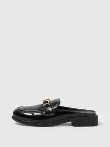 Sleekvia Women's Flat Shoes, Elegant Goddess Style, Suitable For Commuting And Daily Wear, Versatile British Style - Black - View 3