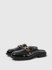 Sleekvia Women's Flat Shoes, Elegant Goddess Style, Suitable For Commuting And Daily Wear, Versatile British Style - Black - View 2