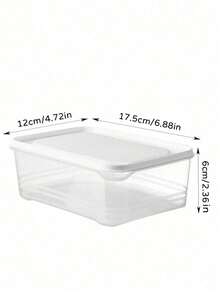4 piezas de recipientes de almacenamiento de alimentos para refrigerador con tapas, cajas selladas herméticamente y apilables para preservar carne, frutas y verduras en la cocina - Multicolor - Ver 7