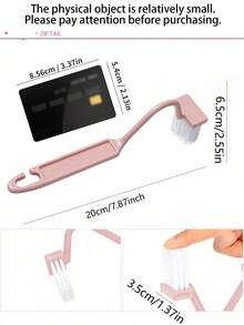 1 件 V 型马桶刷，小马桶刷，弧形设计的塑料马桶清洁刷，适用于浴室和厕所清洁，方便深度清洁马桶，清洁角落和缝隙圣诞节节日礼物赠送浴室装饰夏季 - 粉色 - 查看 8