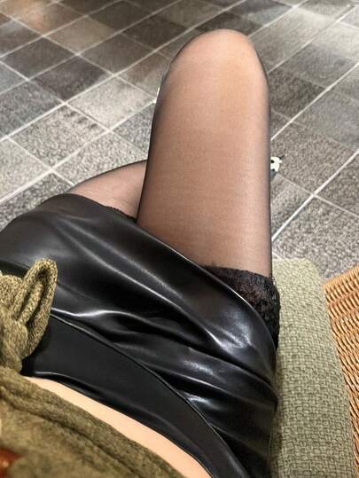 Dazy Plus 性感花卉拼接时尚打底裤，大码