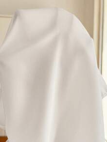 SHEIN Blusa de maternidad de unicolor con diseño plisado, manga corta, cintura con lazo. Blusa de maternidad para mujeres embarazadas. Blusa casual moderna blanca con cintura con lazo. Blusa plisada sin mangas para mujer. Blusa casual elegante para mujer. Blusa elegante para la iglesia y el trabajo casual para mujer. - Blanco - Ver 7