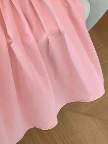 GlowEve CURVE Vestido sin mangas con tirantes finos, cintura ceñida estilizante, vestido casual de moda para vacaciones de verano en talla grande - Rosa - Ver 5