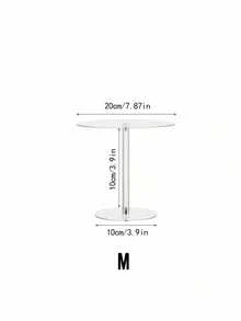 SHEIN 1/3 Pcs Acrylic Cake Stand, Clear Round Cake Display Stand For Dessert Table, Weddings, Events, Birthday Parties, Cakes, Pastries, Sweets - Clear - View 11