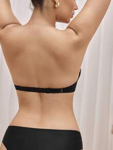Bralution 女士無肩帶胸罩 - 黑色 - 查看 2