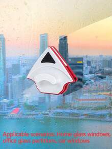 Nước lau kính từ tính hai mặt, thích hợp cho kính một lớp Thiết kế hình tam giác, thích hợp cho kính một lớp thông thường dày 3-8mm, lực từ mạnh, công suất Mo, miếng bọt biển lau kính, tính năng an toàn chống kẹp, chất liệu ABS - Nhiều màu - Xem 3