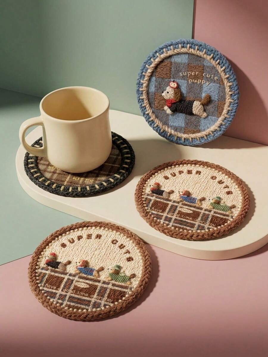 Joivida 3D-Muster wärmeisolierende Untersetzer - Mehrzweck-Tischmatten für Kaffeetisch, Esszimmer & Bürotisch, schützt Holz/Glas/Marmor Oberflächen - Verschiedenfarbig - Übersicht 1