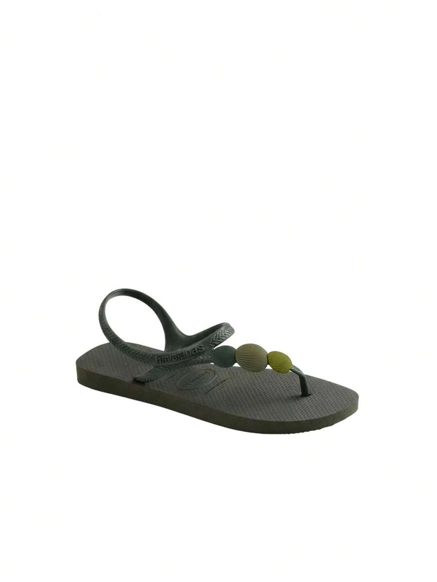 Havaianas HAV. FLAS Dép xỏ ngón đế bằng thoải mái thường ngày dành cho nữ, đa năng để mang hàng ngày - màu xanh lá - Xem 1