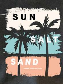 Resyla Women's Printed Minimalist Casual Sleeveless Tank Top - Dark Grey - View 4