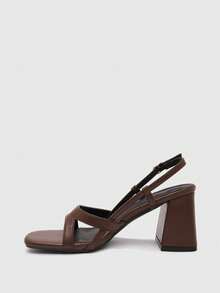 CUCCOO BIZCHIC 女士时尚高跟凉鞋 - 咖啡棕 - 查看 4