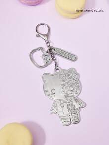 HELLO KITTY AND FRIENDS | POKOJA LAND 1 chiếc móc khóa thiết kế mặt nửa cơ khí, nhẹ và tinh xảo, chất liệu hợp kim, dễ thương pha chút phong cách ngầu. Có thể dùng làm phụ kiện treo túi, thẻ hành lý hoặc móc khóa xe hơi, phù hợp cho đi làm hàng ngày và du lịch. Cũng là món quà độc đáo cho bạn thân, bạn gái hoặc chính bạn vào dịp sinh nhật, Valentine, Giáng sinh và các ngày lễ khác - Bạc - Xem 5