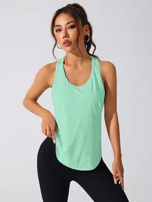 SHEIN Velisys Women's Casual Fitness Racerback Tank Top Set - Multicolor - View 4