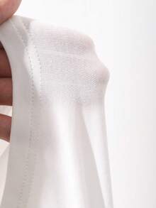 DAZY 男童圆领宽松条纹韩版家居服T恤 - 白色 - 查看 3