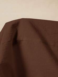 Quần ống rộng xòe màu nâu sô cô la dệt kim dành cho nữ - Màu nâu Sô-cô-la - Xem 8