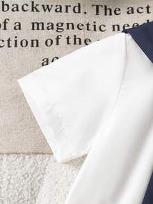 SHEIN Playful Pals 三件套。白色心形刺绣女婴衬衫，搭配藏蓝色多功能舒适披肩和同款百褶裙。适合夏季时尚休闲街头穿搭。也适合作为女童夏季套装、女婴校服裙装、女婴裙装套装和夏季女童套装。 - 藏蓝色 - 查看 8