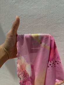 Sunnyshic 女士印花休闲百搭日常穿搭抹胸上衣 - 粉色 - 查看 7