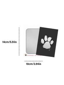 Madebyblanc Tấm lót in dấu chân thú cưng, vật kỷ niệm dấu chân chó mèo, mực in không cần giặt, lý tưởng để làm quà tặng, có các màu đen, đỏ, xanh dương, vàng và bạc. - Nhiều màu - Xem 6