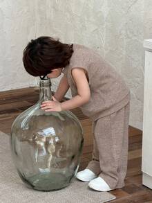 DAZY 男婴T恤套装 - 卡其色 - 查看 6