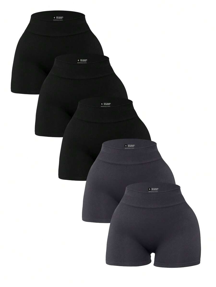 Velisys Women's Solid Color Casual Fitness Shorts - Multicolor - View 1