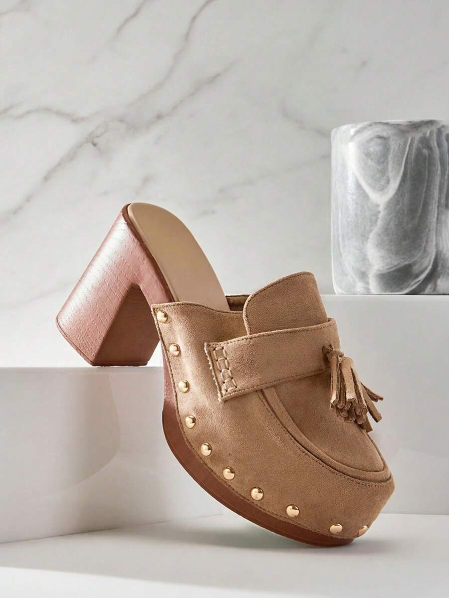 Solezae Klassiska mångsidiga platåsandaler för kvinnor - Beige - Visa 1