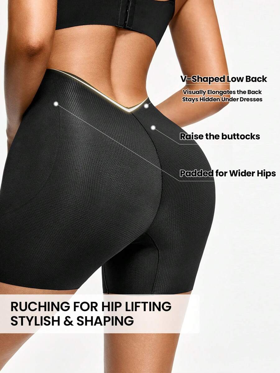 SHAPORA Women's High Waist Slimming Shapewear Pants, Hips Lifting And Shaping - Black - View 1