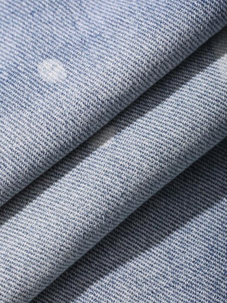 Women's Star Print Loose Fit Denim Bermuda Shorts