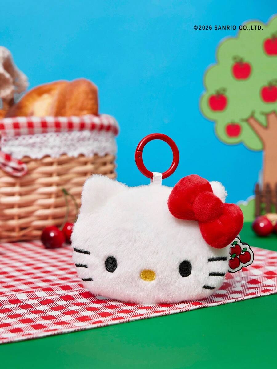 HELLO KITTY AND FRIENDS | POKOJA LAND 1個聯名3D頭部造型鑰匙圈,可愛立體造型,經典設計,可掛在包包、鑰匙圈、書包上,適合青少年與成人,生日或週年紀念的獨特禮物 - 白色 - 查看 1