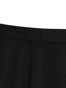 GlowEve CURVE Plus Size Elegant Commuter Bow Decor Shirt & Pleated Skirt 2-Piece Set - White - View 7