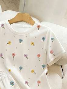 Resyla 2pcs "Dramatic" Sarcastic Slogan Funny Print Women's Casual Outfit, Suitable For Daily Wear - Multicolor - View 6