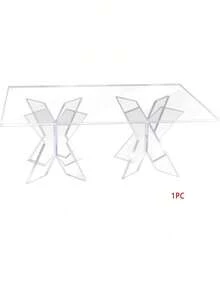 1PC Transparent Acrylic Square Acrylic Party Buffet Display Rack, Paper Cup Cake Dessert Tray Storage Rack - Transparent - View 7