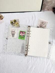 1 Buah Map Kertas Transparan Berbentuk Bintang Warna-warni Ukuran A5/A6 yang Berubah Warna Sesuai Cahaya, Album DIY, Tas Penyimpanan Kartu Nama, Tempat Kartu Pos, Buku Catatan Lepas - MultiWarna - View 6