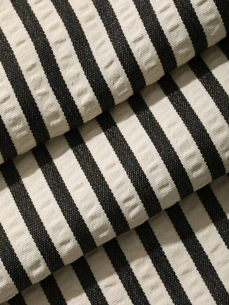 Women's Striped Front Tie Vest And Pants Casual 2 Pieces Set