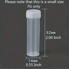 Mini Plastic Containers 0.17oz & 0.24oz - Perfect For Beads, Jewelry Storage, Crafts & Pharmaceuticals, Jewelry Making Bead Organizer, Small Capacity - Multicolor - View 9