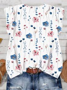 Rusticease Women's Floral Pattern Casual Shirt, Suitable For Summer - Multicolor - View 2