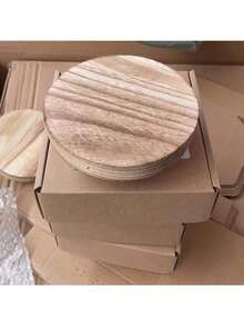 3 Rustic Wooden Display Stands And Cake Stands, Ideal For Home Kitchens, Bedrooms, Birthday Parties, Festive Gatherings And Home Decor - Multicolor - View 2