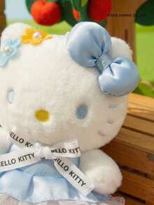 HELLO KITTY AND FRIENDS | POKOJA LAND 1個藍色絨毛貓咪吊飾配花朵藍色裙子，觸感柔軟，時尚包包飾品，鑰匙圈配件，適合生日與節日禮物，給女孩與朋友的可愛陪伴禮物 - 彩色 - 查看 8