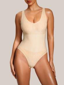 Barelissa 1 bộ áo liền thân kiểu tối giản dành cho nữ - Màu be - Xem 1