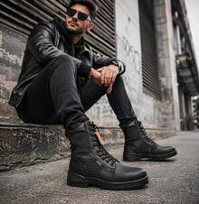 Men Industrial & Construction Boots - 黑色 - 查看 6