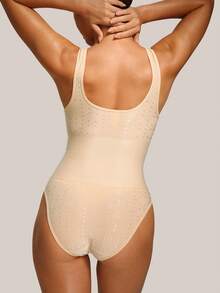 Barelissa 1 bộ áo liền thân kiểu tối giản dành cho nữ - Màu be - Xem 2