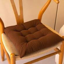 1 Set Of Corduroy Chair Cushion (With Tie), Super Soft And Warm Floor Cushion (Suitable For Reading Area), Comfortable Square Chair Cushion (Suitable For Adults), Suitable For Halloween And Christmas Decoration - Multicolor - View 10
