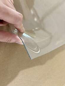 Mantel rectangular, Mantel protector de mesa de comedor transparente de 0,3 mm, Mantel protector de superficie de PVC, Adecuado para mesas de café en el hogar y el hotel - Transparente - Ver 6