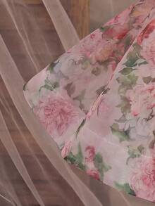 Đầm công chúa dễ thương cho bé gái, đầm tay cánh hoa màu hồng thanh lịch, đầm dự tiệc. - Hồng - Xem 3