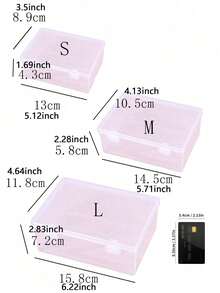 1pc Rectangular Fishing Tackle Transparent Plastic Storage Box, Jewelry Parts Accessories Elements Tool Organizer Box With Flip Cover, Clear Plastic Box For Electronics Components, Hardware, Toy Parts,Suitable For Storing Small Items, Household Supplies, Storage And Organizing Boxes - Clear - View 9