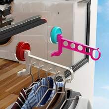 Zazumi 2pcs Five Hole Suction Cup Hanger Storage Rack Portable Travel Drying Hanger Hotel Business Travel Hotel Hanger - Multicolor - View 8