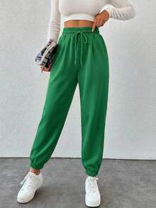 Cottnline Women Sweatpants - Green - View 5
